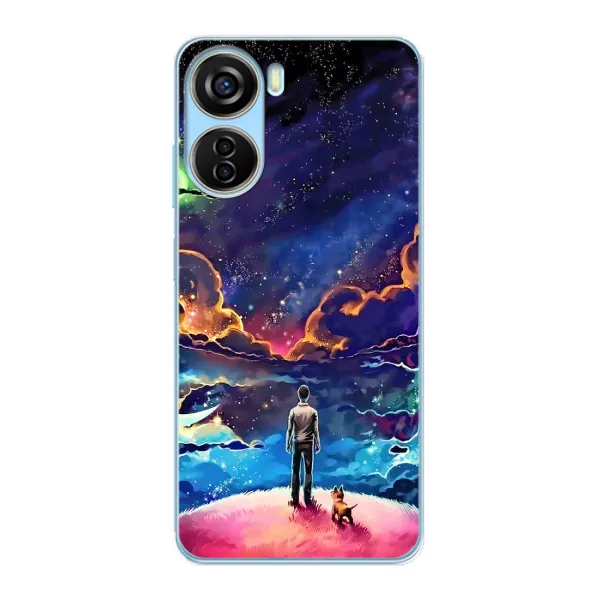 Чехол с принтом «Галактический вид» для ZTE V40 Design