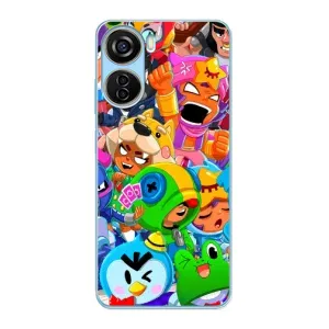 Чехлы Brawl Stars для ZTE V40 Design (AlphaPrint) (Герои Бравл Старс)