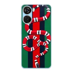Чехлы ГУЧЧИ для ЗТЕ В40 Десигн (AlphaPrint) (Gucci змия)