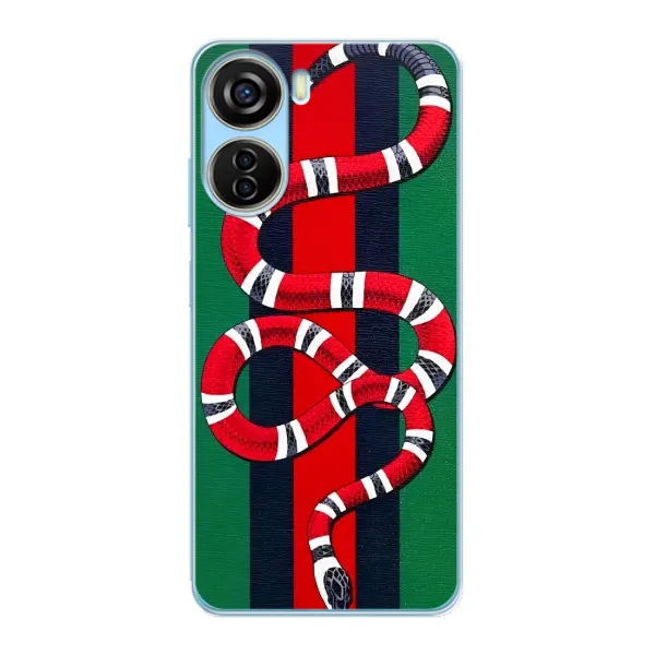 Чехол с принтом «Gucci змия» для ZTE V40 Design Чехол с принтом «Gucci змия» для ZTE V40 Design