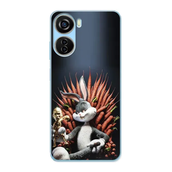 Чехол с принтом «Король Кролик» для ZTE V40 Design