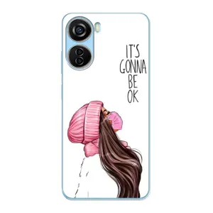 Чехол с печатью для ZTE V40 Design - (Мода) (AlphaPrint) (Коронавирус)