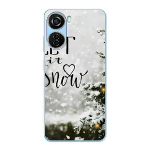 Новорічні, Святкові Чохли для ZTE V40 Design - 2024 год (Let it snow)