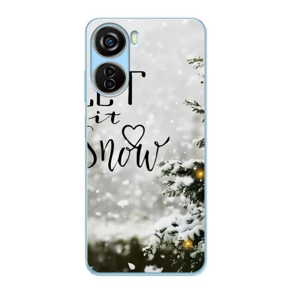 Чехол с принтом «Let it snow» для ZTE V40 Design