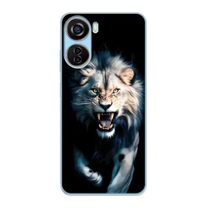 Чехол с принтом «Лев в темноте» для ZTE V40 Design