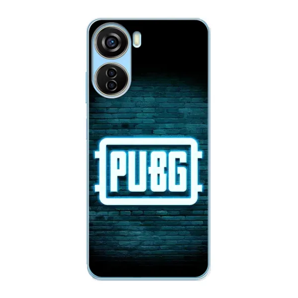 Чехол с принтом «Лого PUBG» для ZTE V40 Design