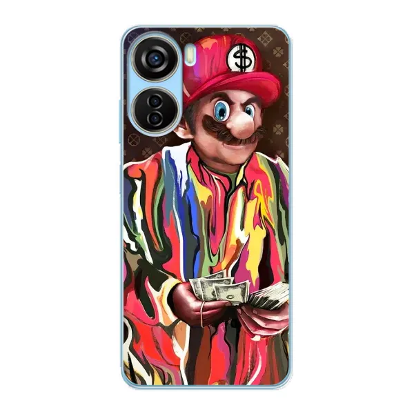 Чехол с принтом «Mario LV» для ZTE V40 Design