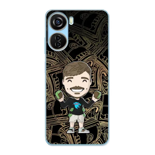 Чехол с принтом «Mister Beast» для ZTE V40 Design