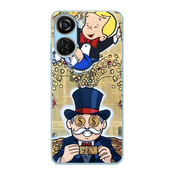Чехол с принтом «Монополия Мен» для ZTE V40 Design