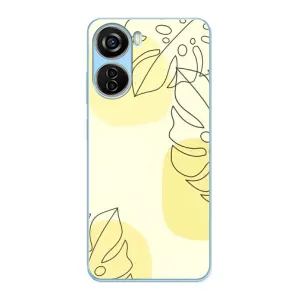 Силиконовый чехол с принтом в цветах на ZTE V40 Design