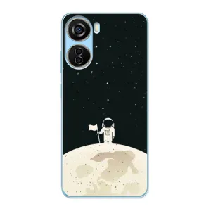 Космические Чехлы для ЗТЕ В40 Десигн (VPrint) (На луне)