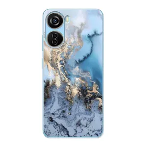 Мраморный чехол на ZTE V40 Design (VPrint) (Нежный мрамор)