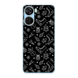 Новорічні, Святкові Чохли для ZTE V40 Design - 2024 год (Новорічний фон)