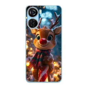 Чехол с принтом «Олень с шарфом» для ZTE V40 Design