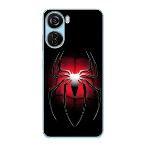 Чехол с человеком пауком для ZTE V40 Design - (AlphaPrint) (Паук марвел)