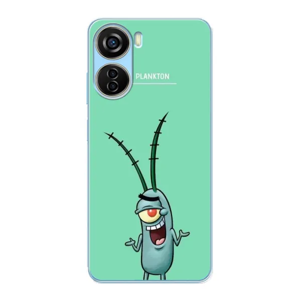 Чехол с принтом «Персонаж Планктон» для ZTE V40 Design