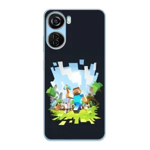 Чохол Майнкрафт на ZTE V40 Design (AlphaPrint) Minecraft (персонажі Minecraft)