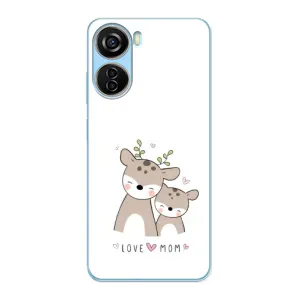Чехлы для мамы на ZTE V40 Design (Оленята мама и малыш)