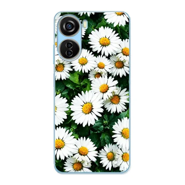 Чехол с принтом «Ромашки» для ZTE V40 Design