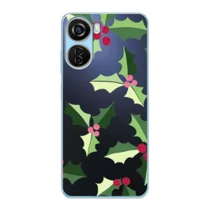 Зимні Чохли для ZTE V40 Design - прозорий фон (Різдвяний фон)