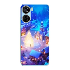 Різдвяні Чохли для ZTE V40 Design (VPrint) (Різдвяне місто)