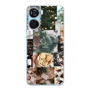 Різдвяні, Святкові Чохли для ZTE V40 Design (Різдвяний колаж)