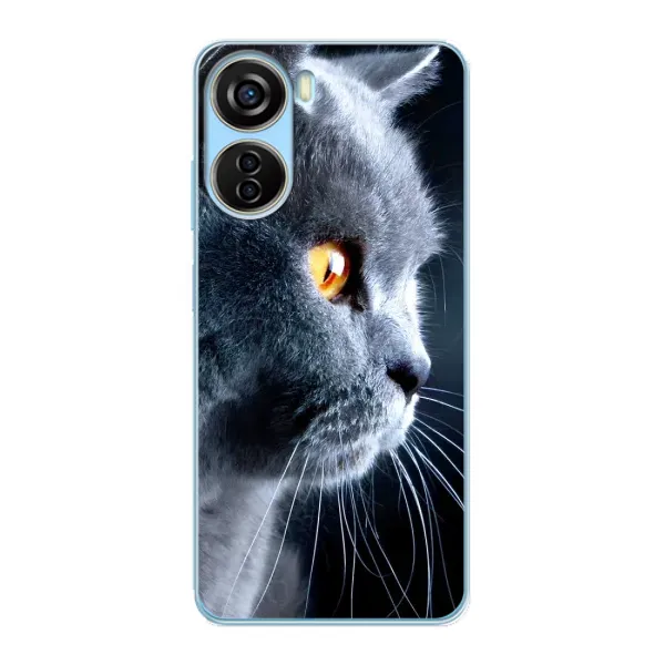 Чехол с принтом «Серый Кот» для ZTE V40 Design