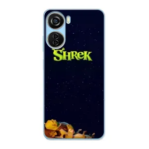 Чохол з мультфільмом Шрек на ZTE V40 Design (Відпочиваючий Шрек)