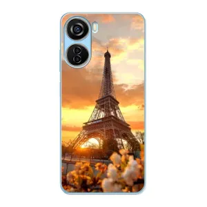 Чехол Эйфелева Башня для ZTE V40 Design - (AlphaPrint) (Солнечная башня)