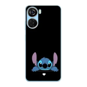 Чохол з принтом Стіч на ZTE V40 Design (Стіч на чорному)