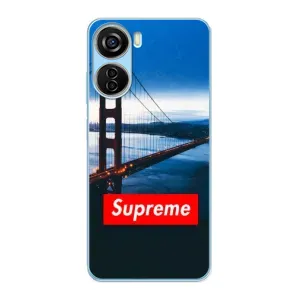 Чехол для ZTE V40 Design с картинкой Supreme (AlphaPrint) (Стиль Supreme)
