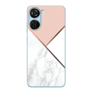 Мраморный чехол на ZTE V40 Design (VPrint) (Тройной мрамор)