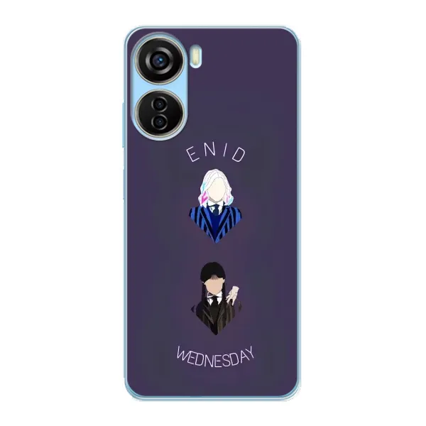 Чехол с принтом «Уэнздей и подруга» для ZTE V40 Design Чехол с принтом «Уэнздей и подруга» для ZTE V40 Design