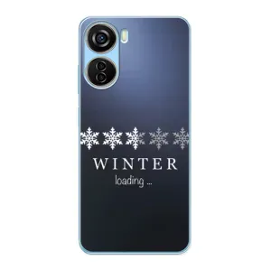 Зимні Чохли для ZTE V40 Design - прозорий фон (Winter loading)