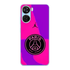 Чохли PSG для ZTE V40 Design (AlphaPrint) (яскравий ПСЖ)