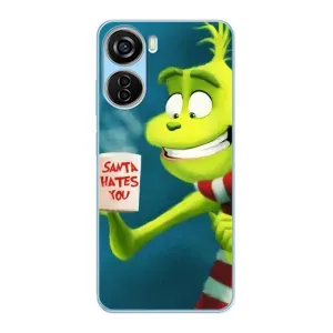 Різдвяні Чохли для ZTE V40 Design (VPrint) (Зелений Грінч)