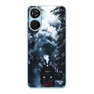 Новорічні, Святкові Чохли для ZTE V40 Design - 2024 год (Зимовий потяг)