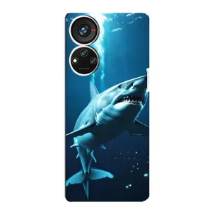Чохол з принтом «Акула під водою» для ZTE Blade V40s