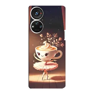 Чехол с мемом Тралалело тралала на ZTE Blade V40s (Балерина капучина)