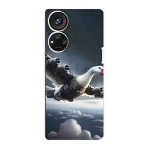 Чехол с мемом Тралалело тралала на ZTE Blade V40s (Бомбардини гусини)