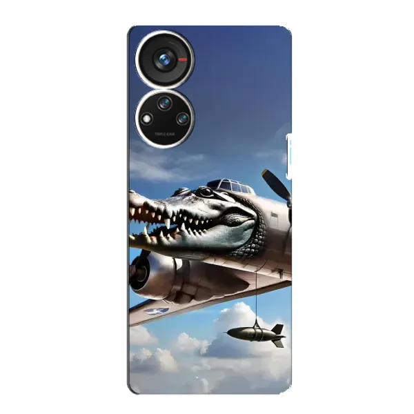 Чехол с принтом «Бомбардиро крокодило» для ZTE Blade V40s Чехол с принтом «Бомбардиро крокодило» для ZTE Blade V40s