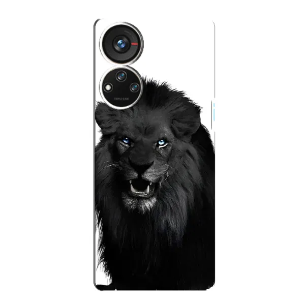 Чехол с принтом «Черный ЛЕВ» для ZTE Blade V40s