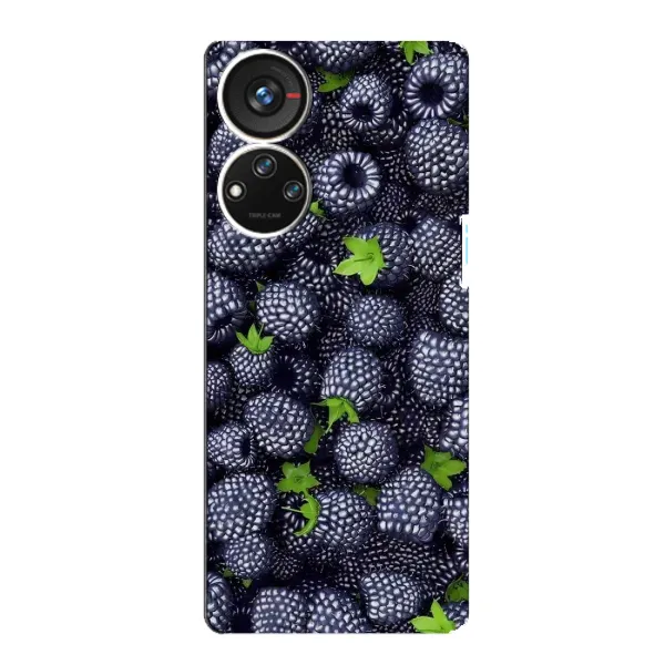 Чехол с принтом «Ежевика» для ZTE Blade V40s