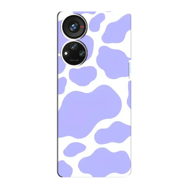 Чехол с принтом «Фиолетова Буренка» для ZTE Blade V40s