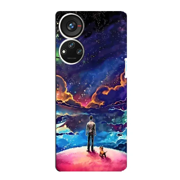 Чехол с принтом «Галактический вид» для ZTE Blade V40s