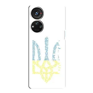 Чохли для ZTE Blade V40s Укр. Символіка (AlphaPrint) (Герб з букв)