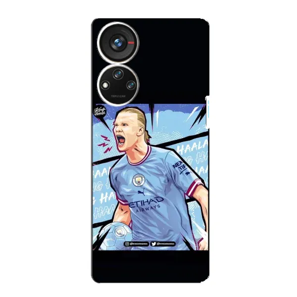 Чехол с принтом «гол Эрлинг Холланд» для ZTE Blade V40s