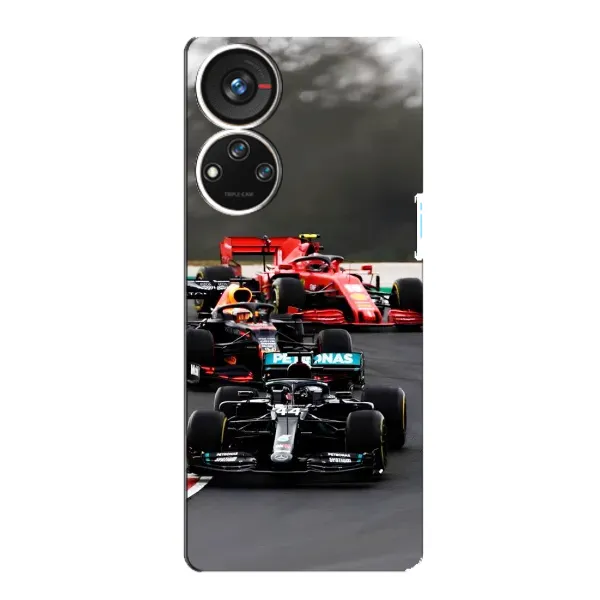 Чехол с принтом «Гонка Формула 1» для ZTE Blade V40s