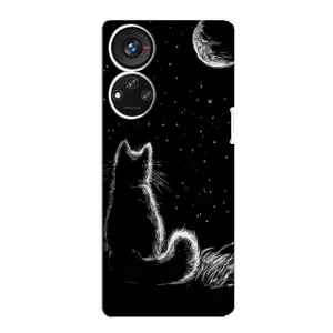 Чехол с принтом для ZTE Blade V40s (AlphaPrint) Модные коты