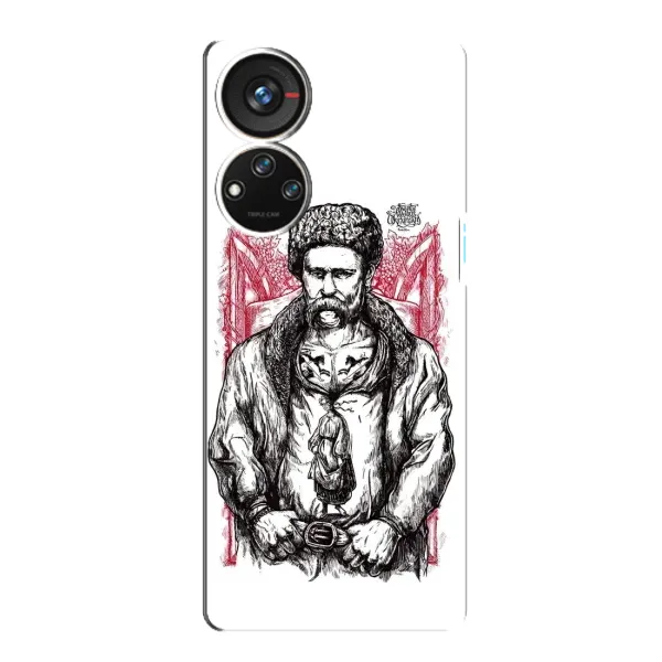 Чохол з принтом «Козак Шевченко» для ZTE Blade V40s